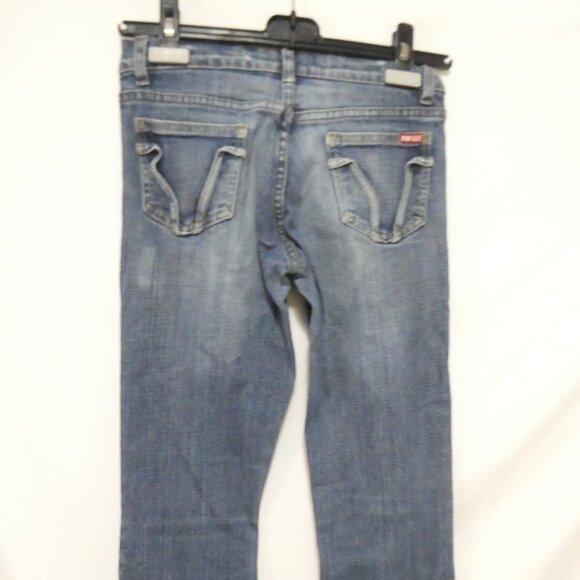 BABY BLUE JEANS | size 25 | Blue Distressed Denim Jeans - Picture 13 of 16